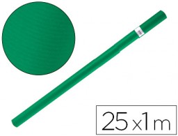Papel kraft verjurado Liderpapel verde musgo rollo 25x1 m.